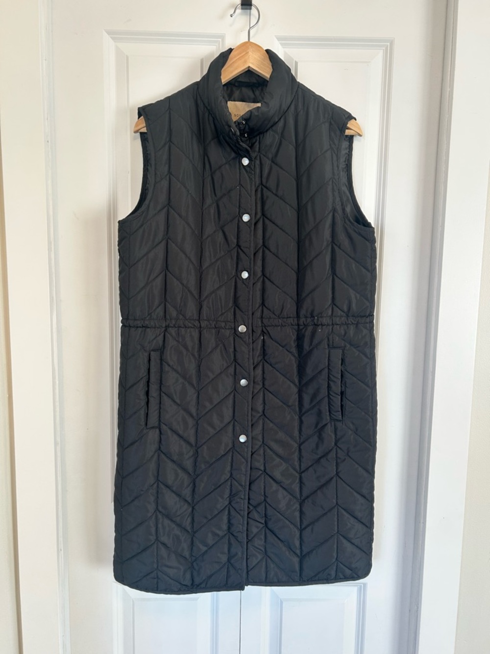 Long black vest